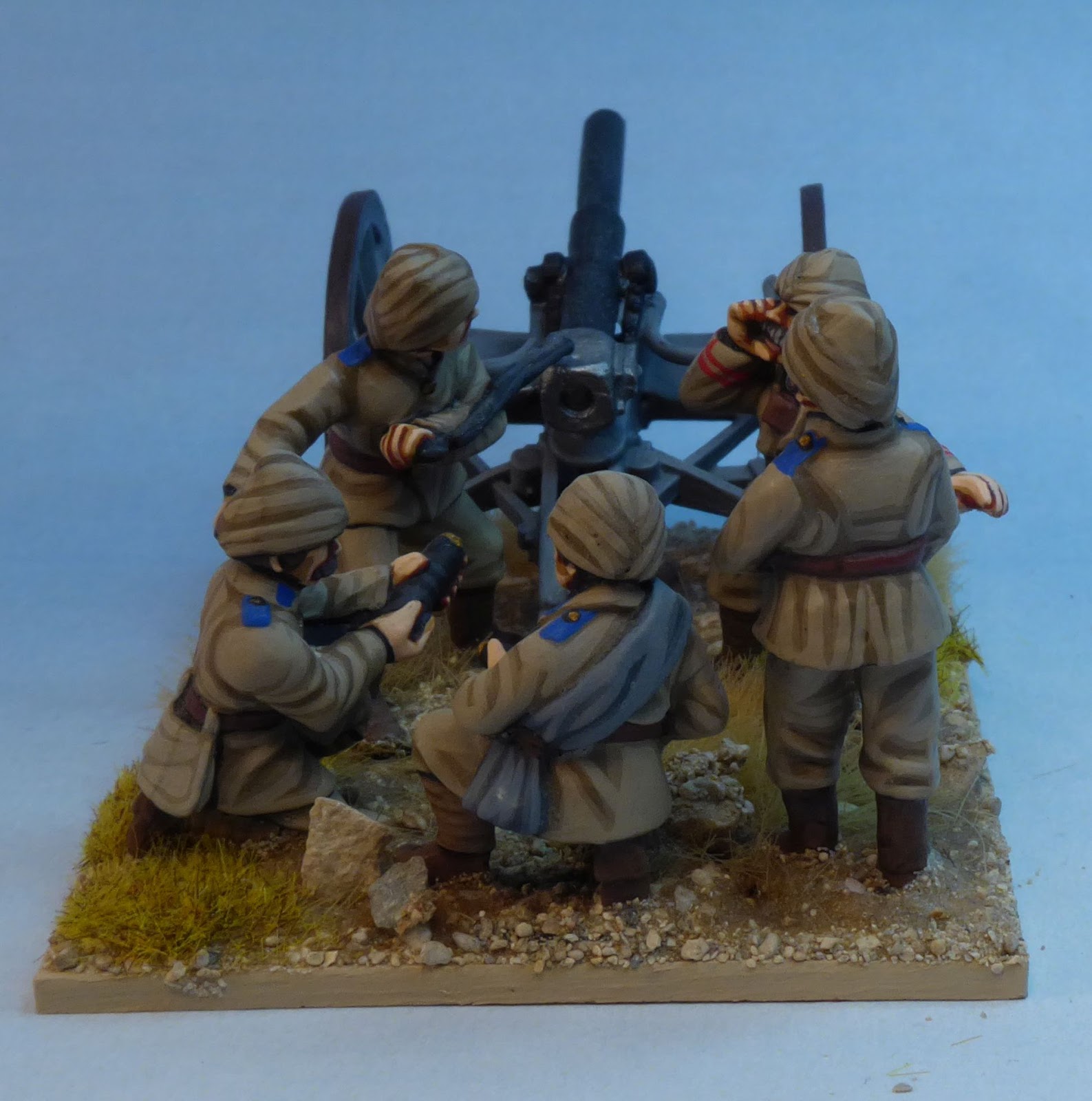 Over Open Sights WW1 Obsolete Ottoman Artillery.