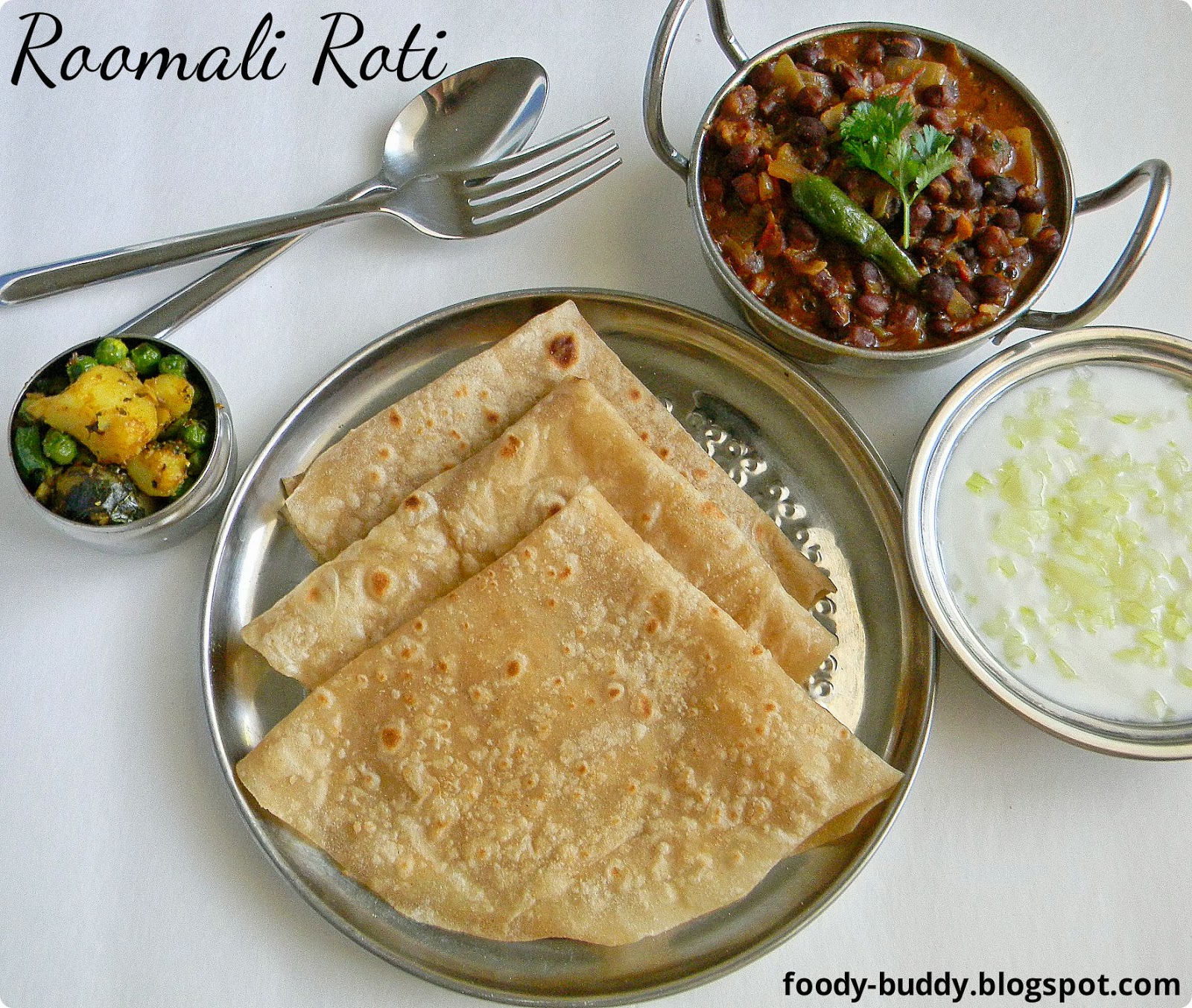 Foody Buddy ROOMALI ROTI RECIPE / QUICK RUMALI ROTI