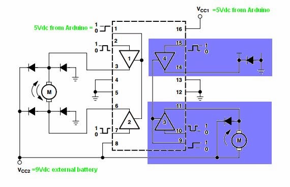 Arduino Reverse Motor Circuit Diagram