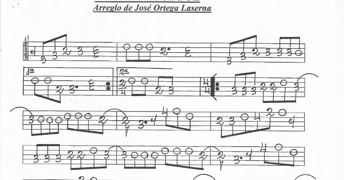 PARTITURAS EN CIFRA PARA BANDURRIA Y