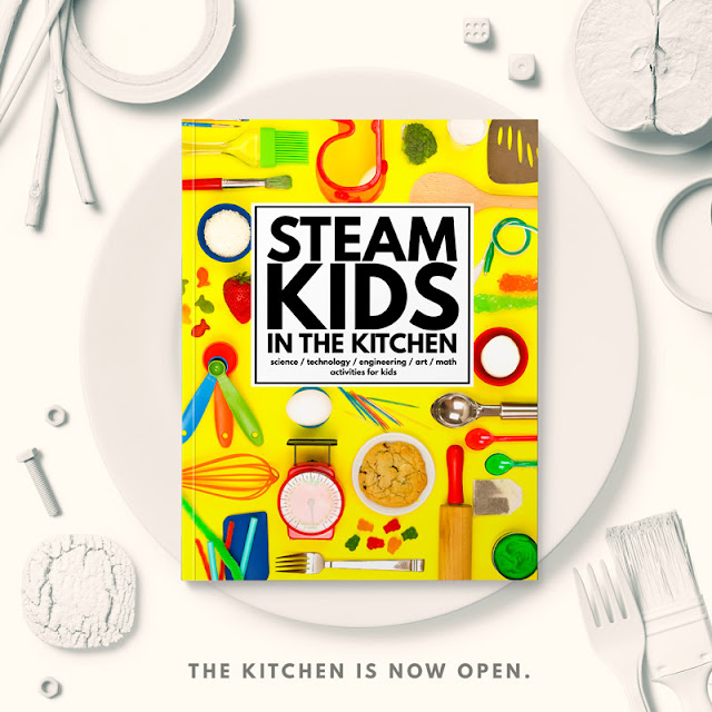 STEAM Kids in the Kitchen-  Awesome list of over 70+ science, technology, engineering, art, and mathematics inspired ideas for kids to try... in the kitchen!