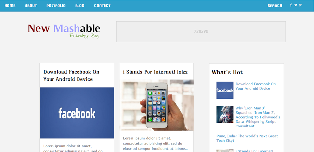 New Mashable 2013 Blogger Template