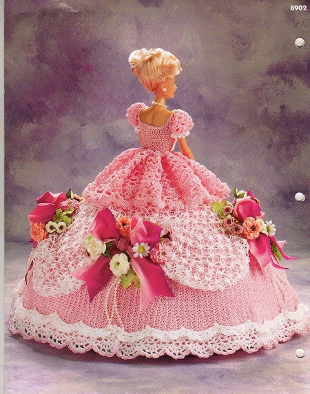 Vestido de Crochê Para Barbie de Annie Potter - Old South Collection Vestido de Crochê Para Barbie de Annie Potter - Old South Collection