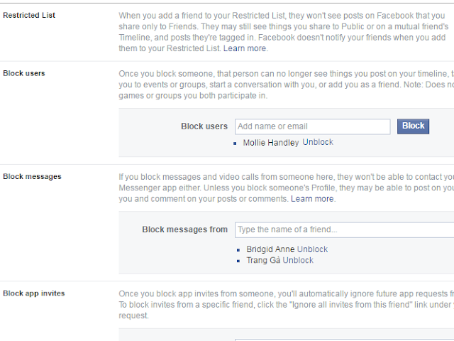 How To Unblock People On Facebook Block1
