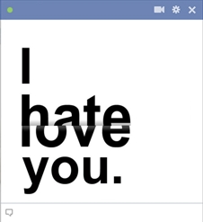 I Hate/Love You Emoticon