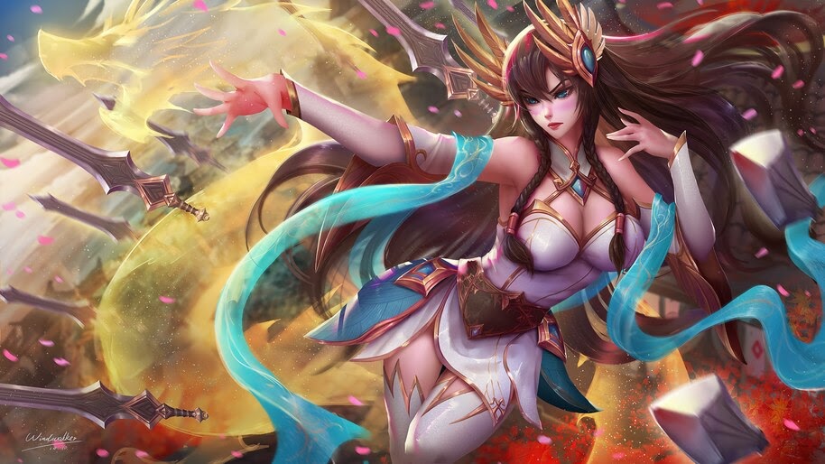 Irelia, Divine Sword, LoL, 4K, #3.1137