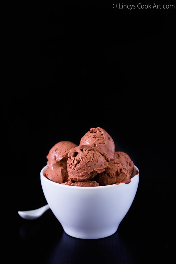 Eggless Chocolate Ice cream recipe