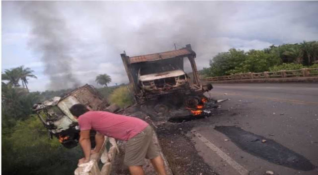 Caminhoneiro paraibano morre carbonizado em acidente no Maranhão