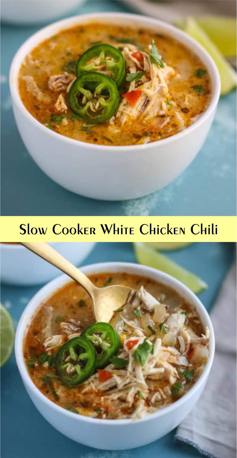 Slow Cooker White Chicken Chili | Extra Ordinary Food