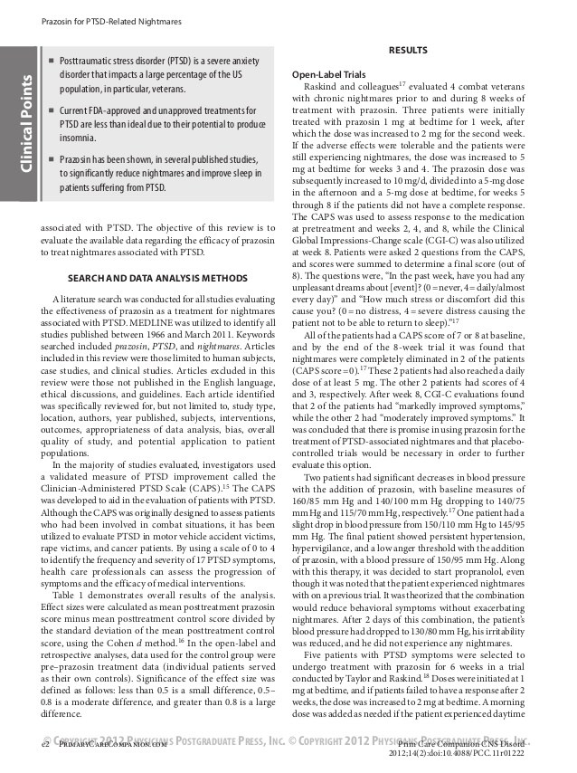 Prazosin Medicine For Ptsd Nightmares Medicine Information Center