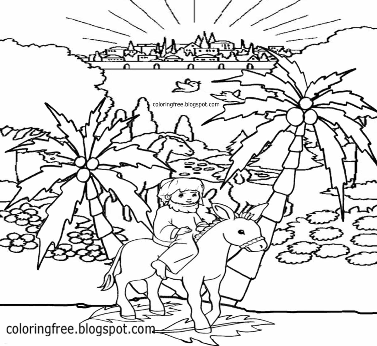 City Of Jerusalem Coloring Pages