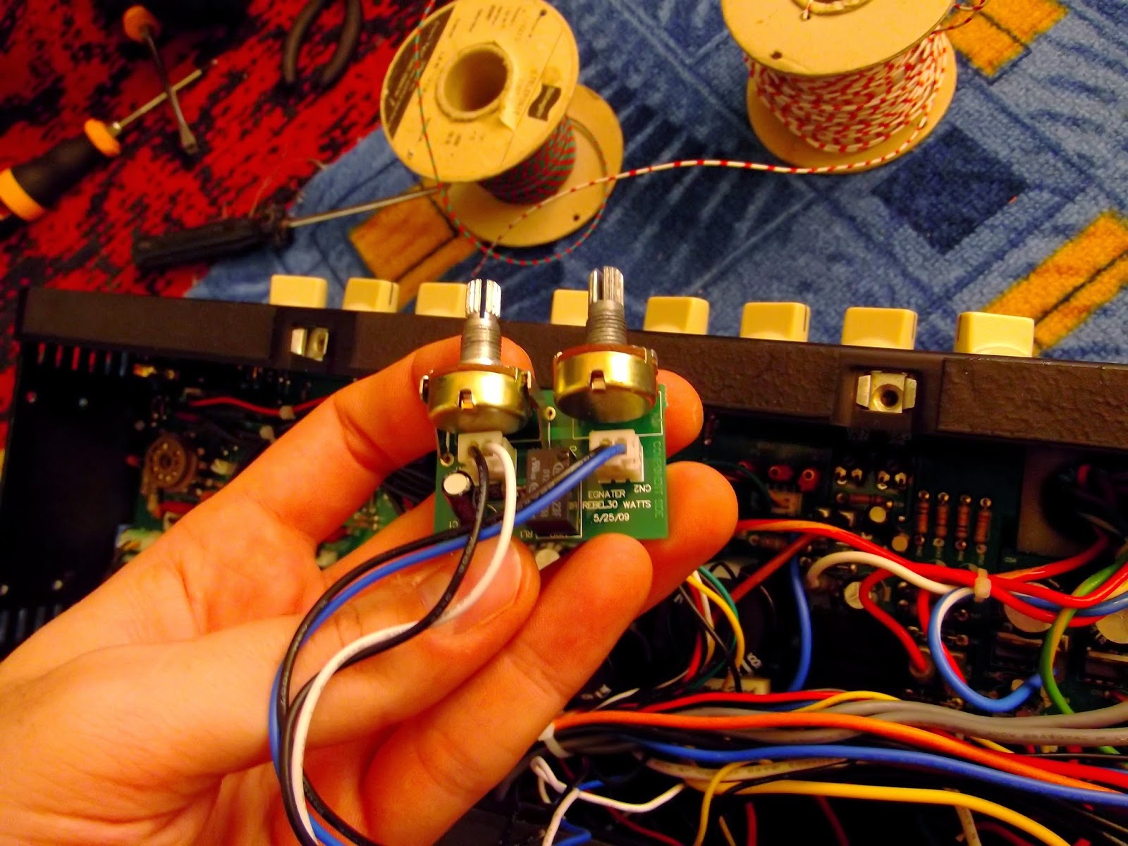 HGE Contraptions (hobby/non-business): Tweaks in an Egnater Rebel 30