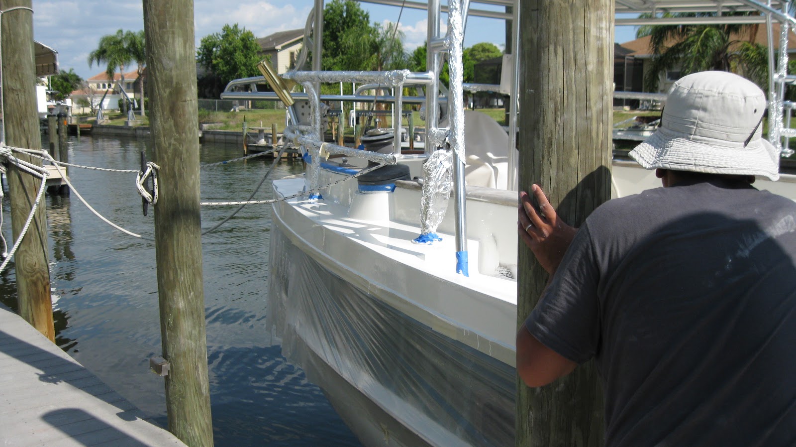 S/V Wildthing Roll and Tip Paint Application