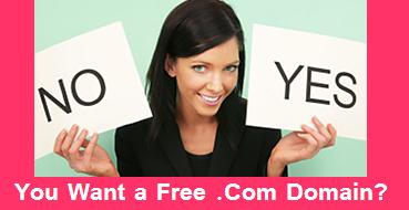 Free .com Domain Registration