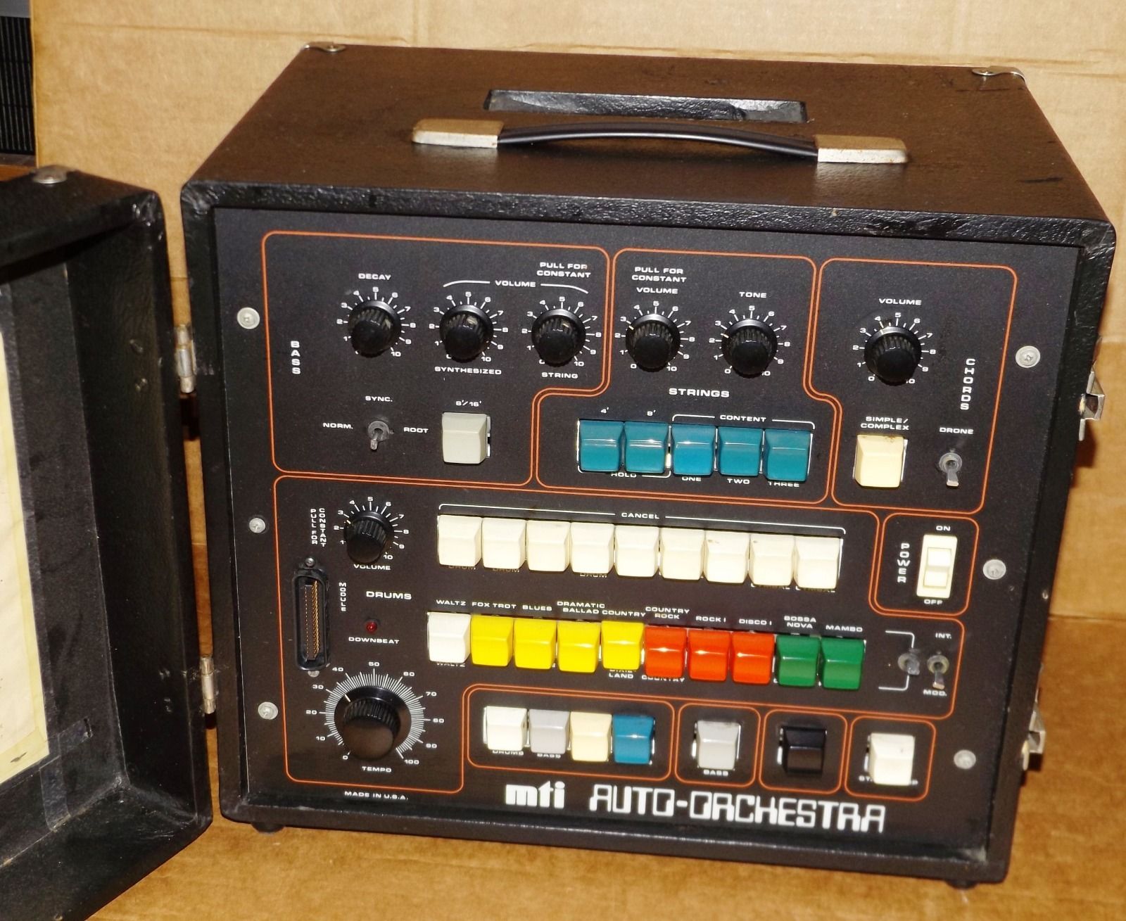 MATRIXSYNTH MTI Auto Orchestra Vintage Drum Machine with Synth Bass