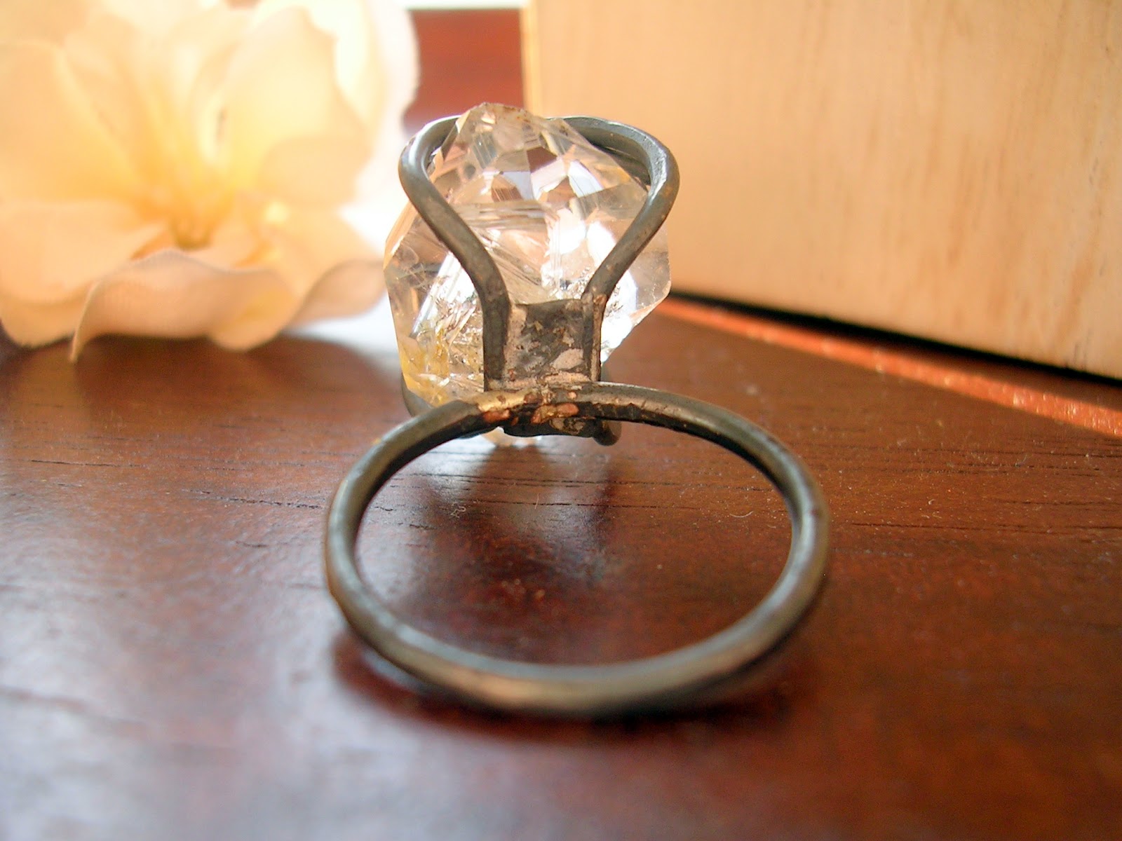 Jewelry by Natsuko Custom Herkimer Diamond Ring