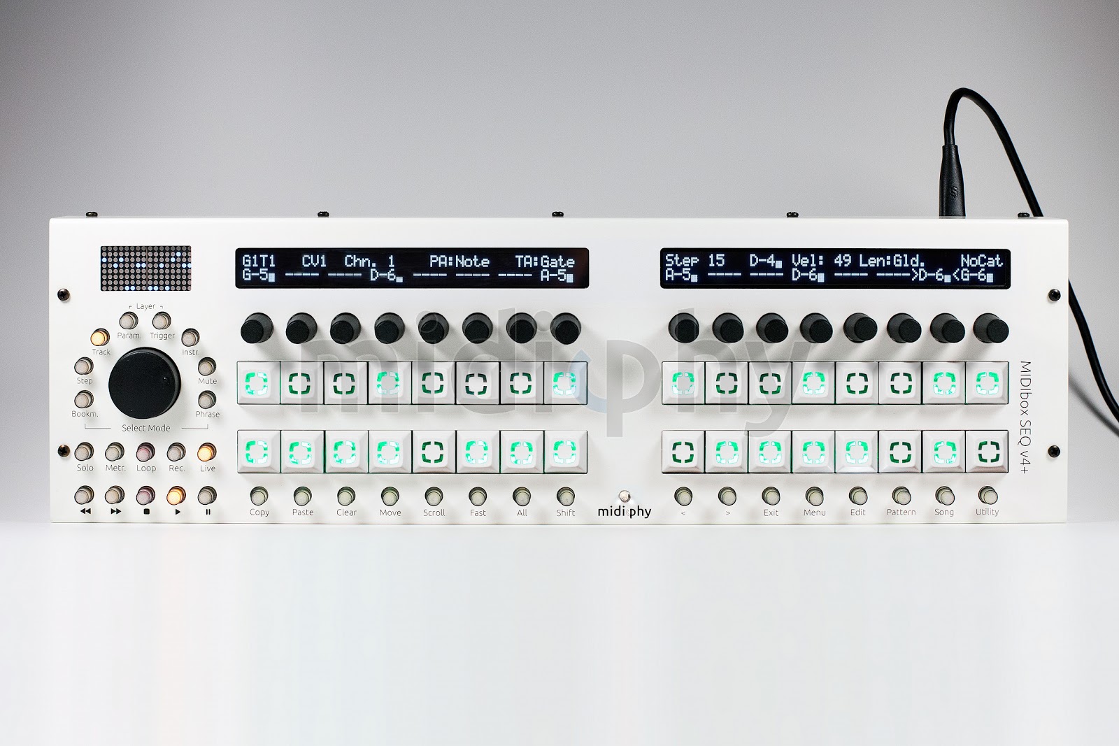 MATRIXSYNTH midiphy SEQ v4+ Enhanced Edition Introduction (Hardware MIDI Sequencer)