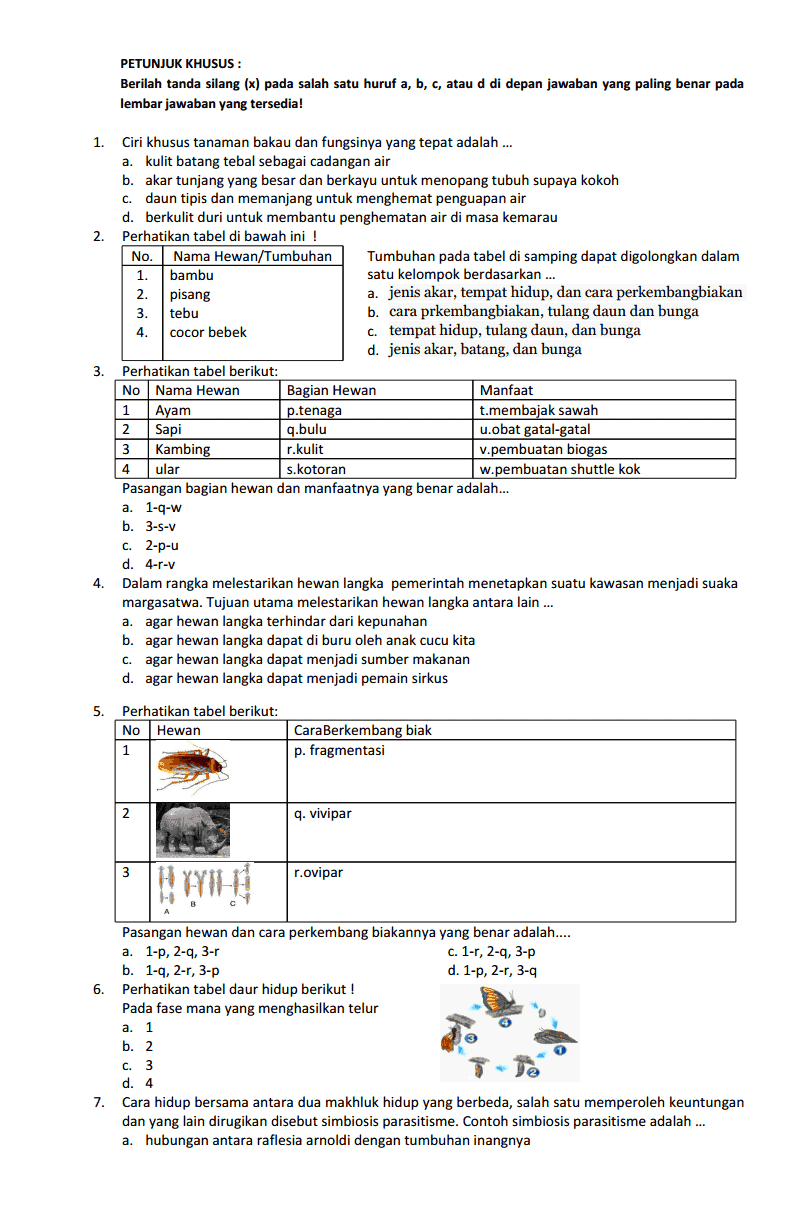 Latihan Soal dan Kunci US IPA Kelas 6 SD Semester 2 UAS 2 TA 2013/2014 Latihan Soal dan Kunci US IPA Kelas 6 SD Semester 2 UAS 2 TA 2013/2014