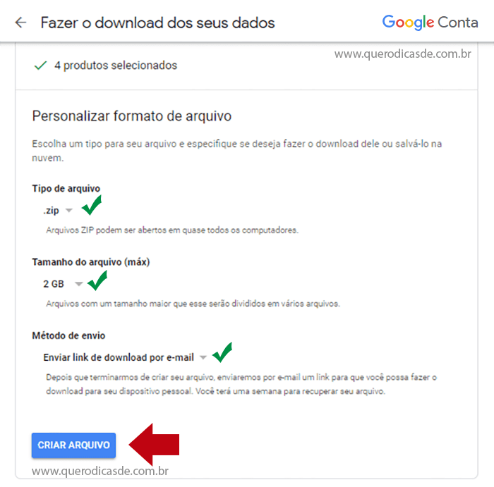 Como exportar os seus dados do Google + Como exportar os dados do Google +