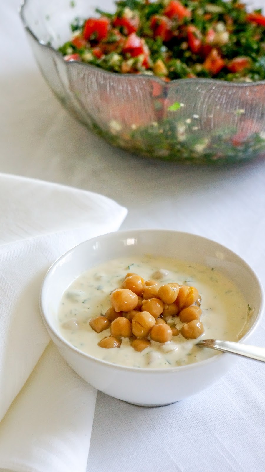 Chickpeas with tahini sauce Tera Solara