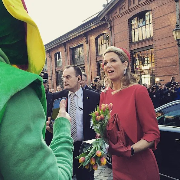 King Willem-Alexander and Queen Maxima of The Netherlands in Hamburg, Germany on March 20, 2015.