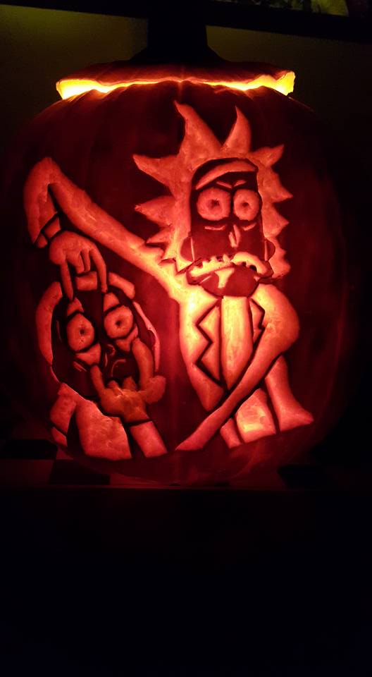 Rick And Morty Pumpkin Carving Ideas : My Rick & Morty Pumpkins I ...