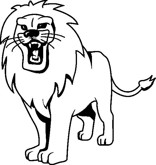 Animal Coloring Pages Images: Lions And Tigers Coloring Pages