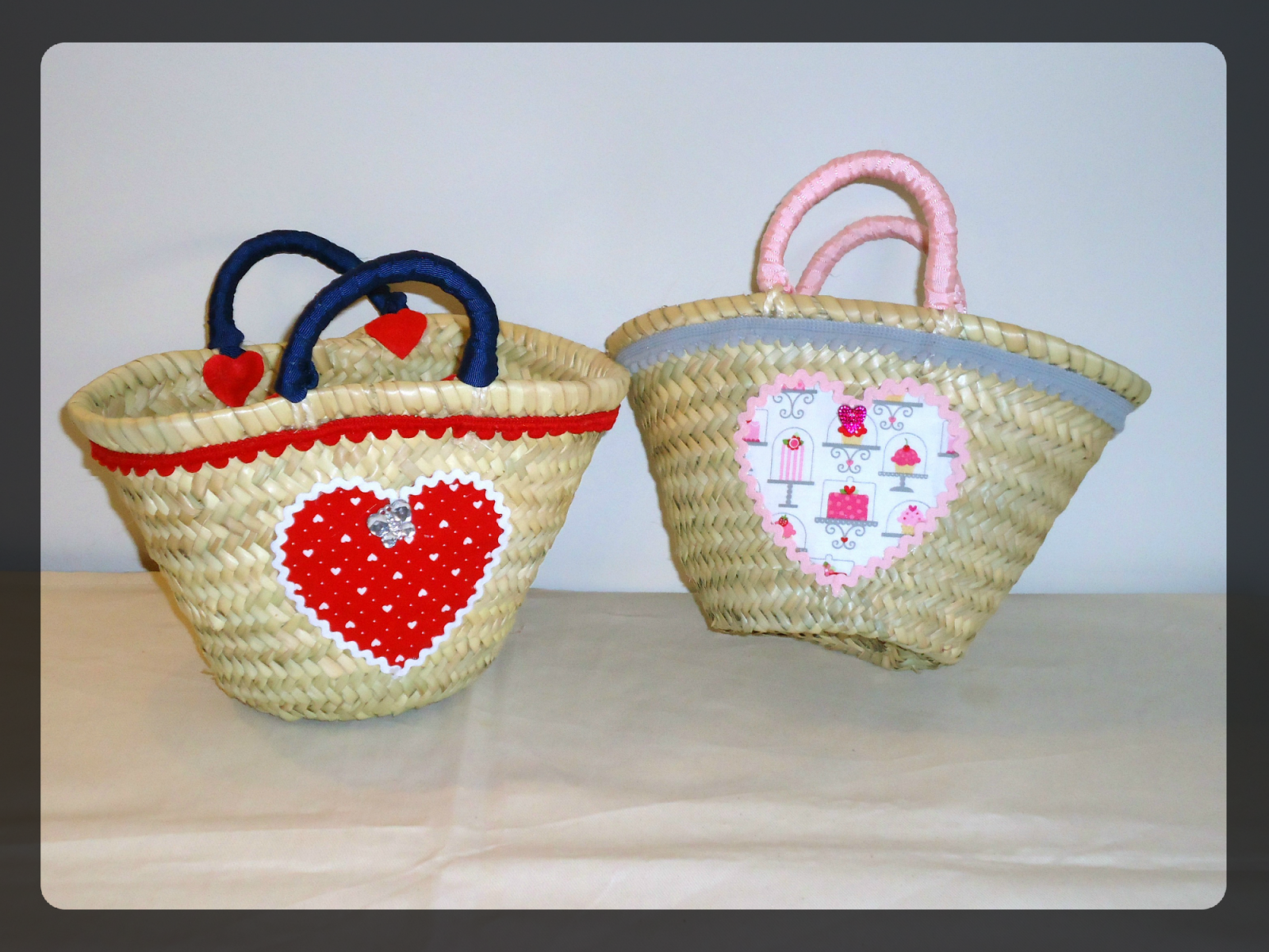 La casita de búhos Cesta mimbre Corazón La casita de búhos Cesta mimbre Corazón