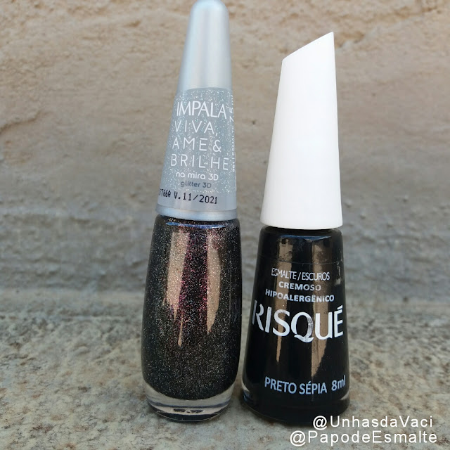 Papo de Esmalte, Na Mira 3D, Mundial Impala, Coleção Viva Ame e Brilhe, Preto Sépia, Risqué, Risqué da Semana, Esmalte Papo de Esmalte, Na Mira 3D, Mundial Impala, Coleção Viva Ame e Brilhe, Preto Sépia, Risqué, Risqué da Semana, Esmalte