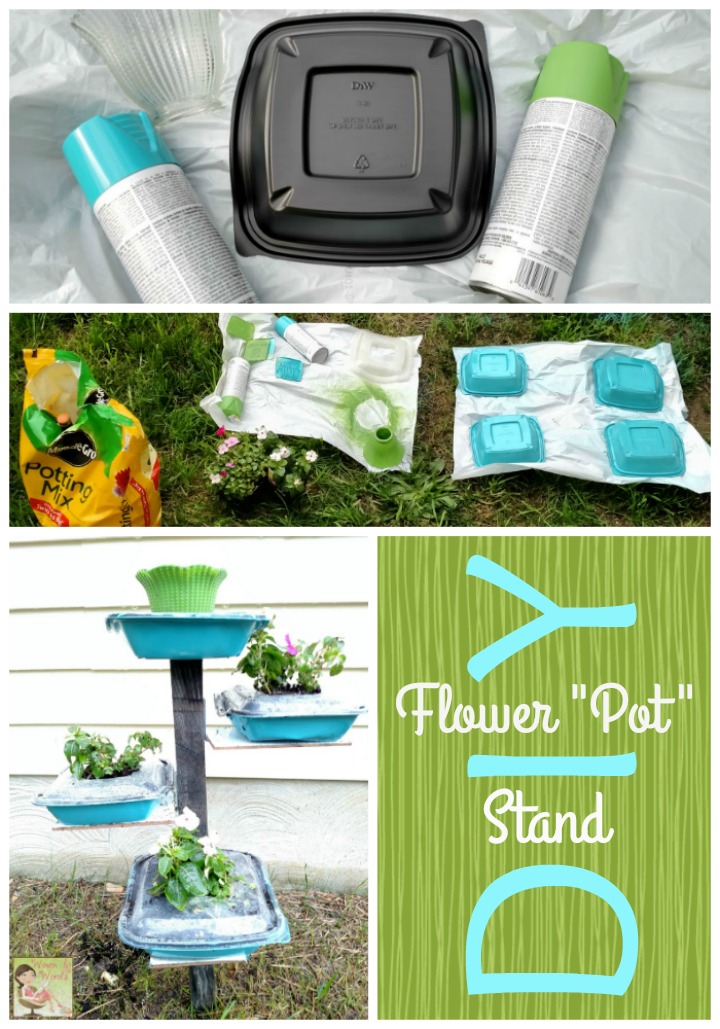Woven by Words DIY Flower "Pot" Stand