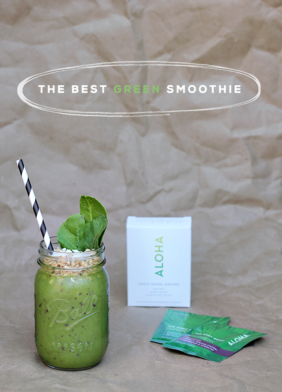 The Best Green Smoothie // Bubby and Bean