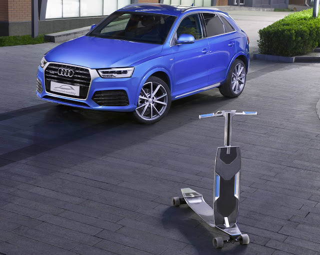 Audi Q3 com skate integrado