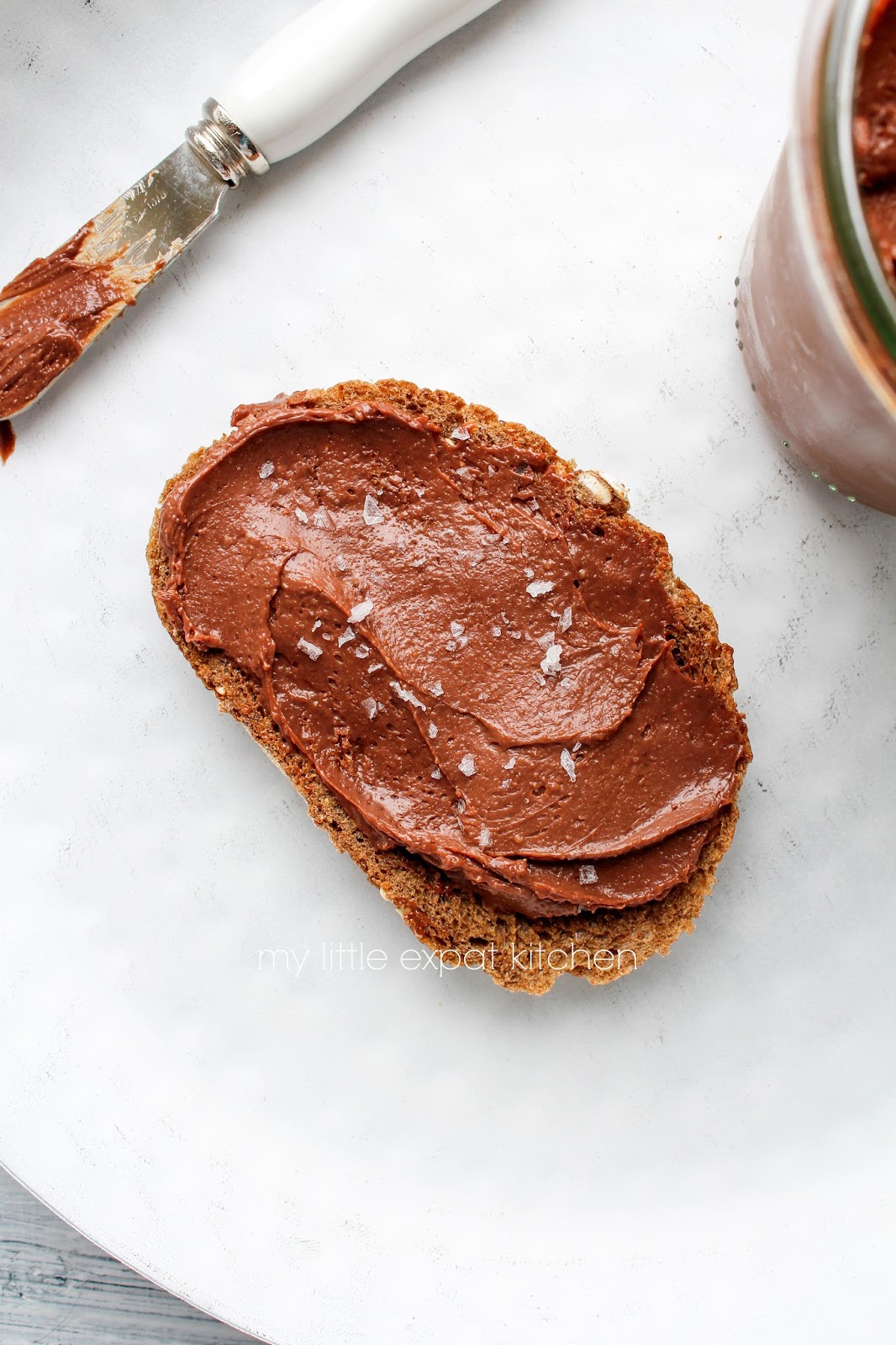 My Little Expat Kitchen Chocolatehazelnut spread (a homemade, far