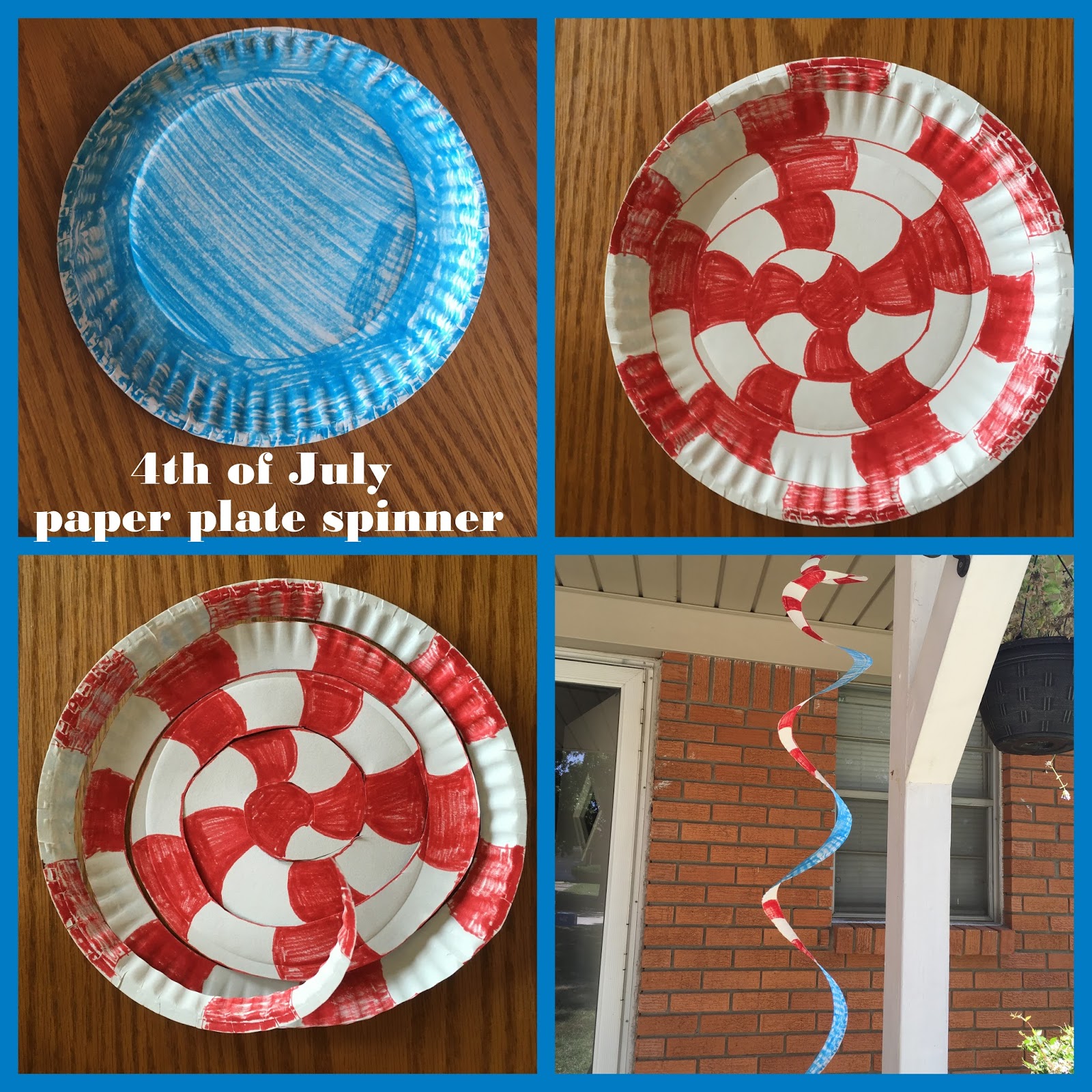What I Live For Patriotic Paper Plate Spinner