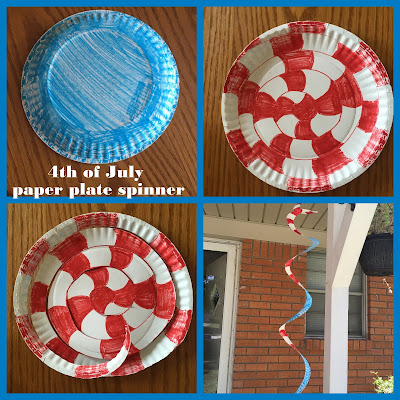Patriotic Paper Plate Spinners