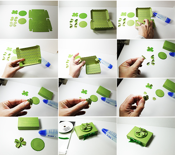 JMRush Designs 3D Four Leaf Clover Gift Card Box