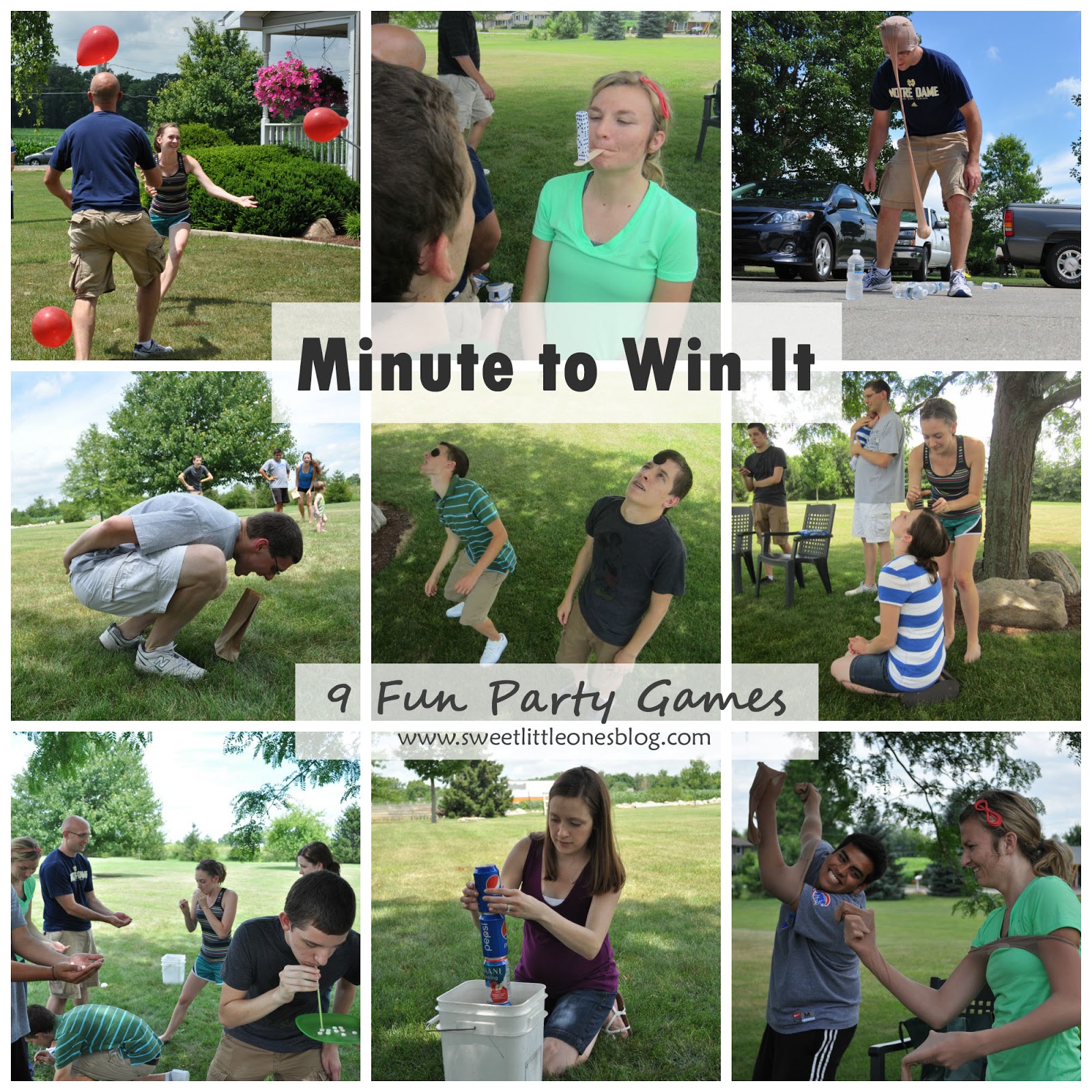 Minute to Win It Party Games - www.sweetlittleonesblog.com