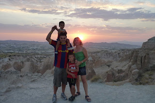 Yolanda, Izan, Joel y yo en Sunset Point.