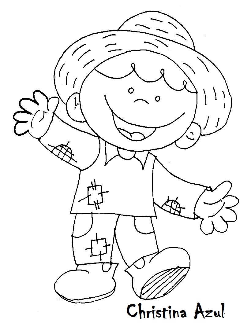 Desenhos de Festa junina para colorir, pintar, imprimir Festa Junina