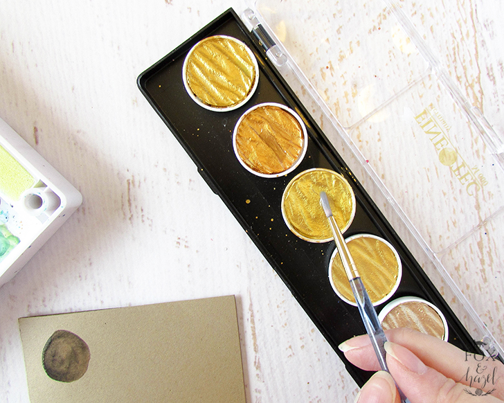 DIY Black & Gold Watercolour Ornament Cards DIY Black & Gold Watercolour Ornament Cards