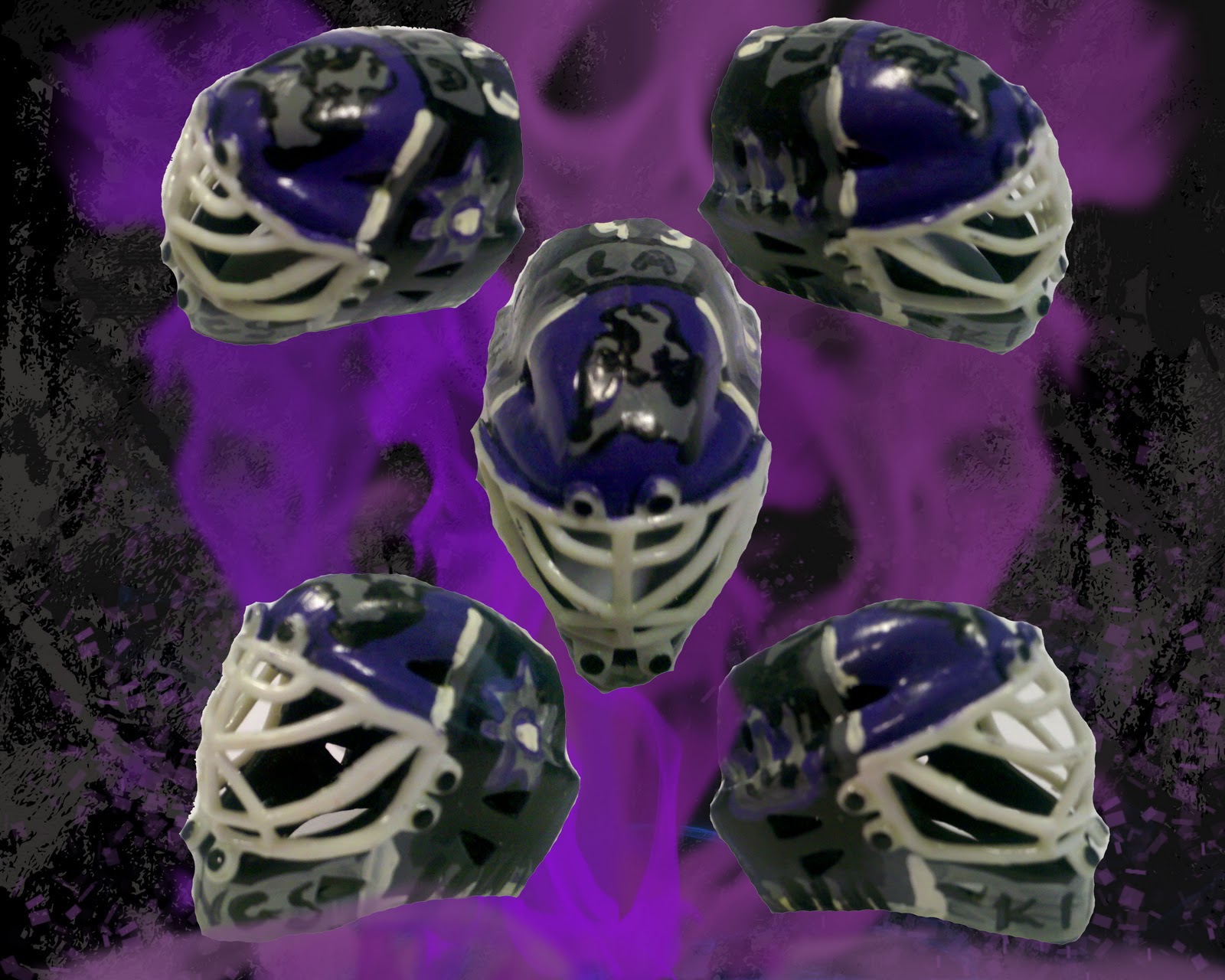 Hockey in art Mini Goalie Mask LA Kings