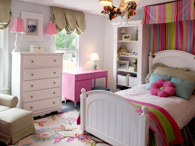 Contoh desain kamar tidur anak perempuan sederhana Contoh desain kamar tidur anak perempuan sederhana