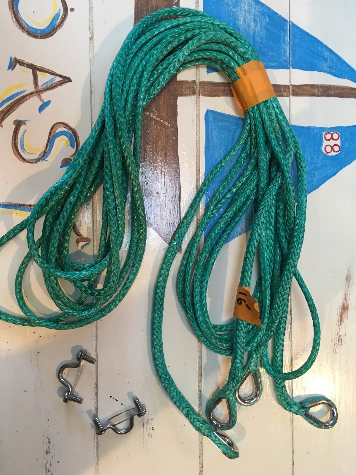 S/V Johanna Rose Making Lazy Jacks