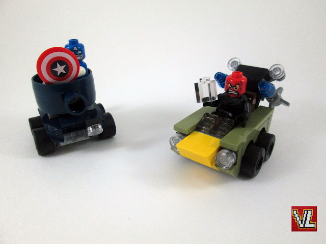 Set LEGO Marvel Super Heroes 76065 Poderosos Micros: Capitão América contra Caveira Vermelha