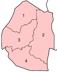 Pembagian wilayah administratif Eswatini