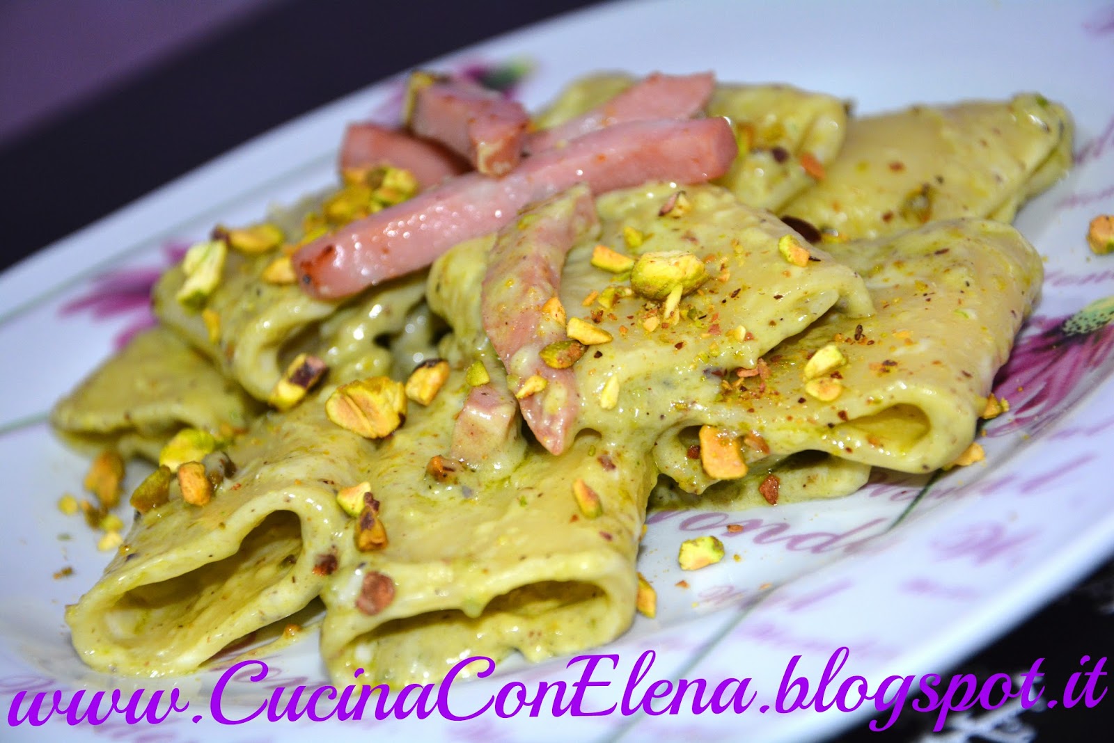 Cucina Con Elena! Paccheri con Crema di Pistacchi e Mortadella