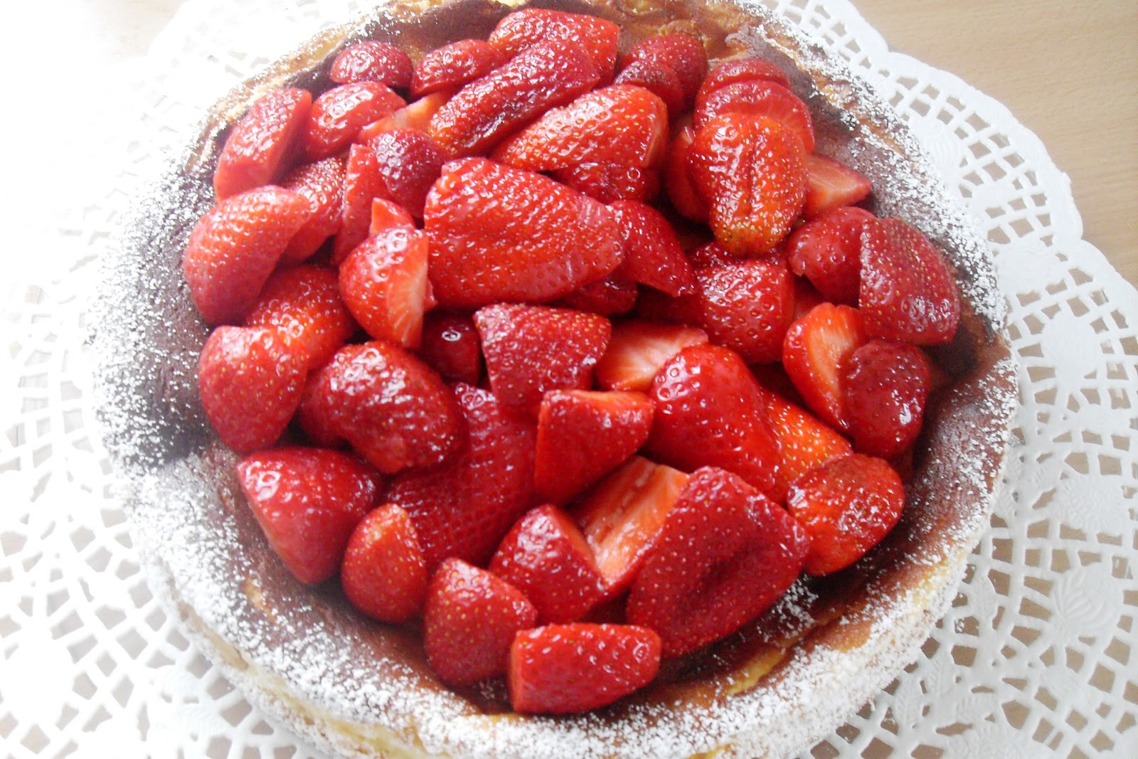 Sanna´s Hexenküche: Erdbeer-Käsekuchen