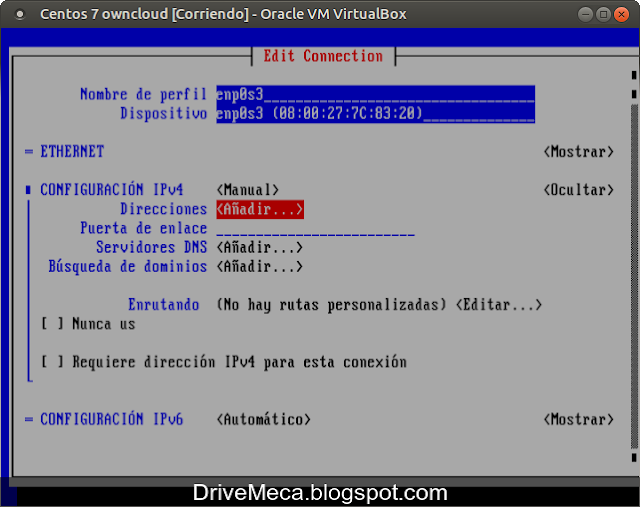 Agregamos la ip que queremos activar Agregamos la ip que queremos activar