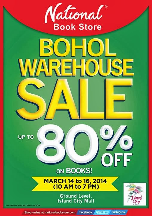 National Bookstore Bohol Warehouse Sale March 14 to 16 2014 Pamurahan