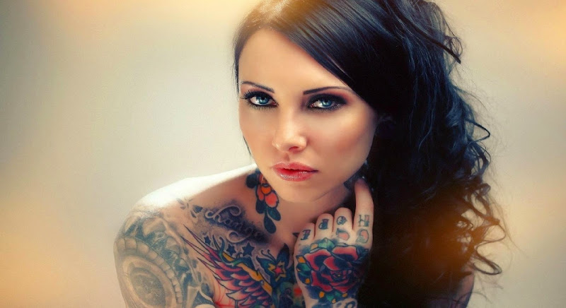 Girl With Tattoo Wallpaper | Wallpaper Download